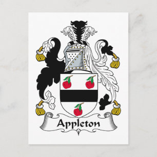 Appleton Family Crest Postcard