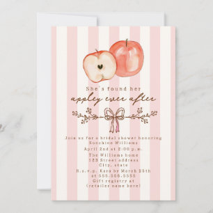 Appley Ever After Apple Bridal Shower Invitation