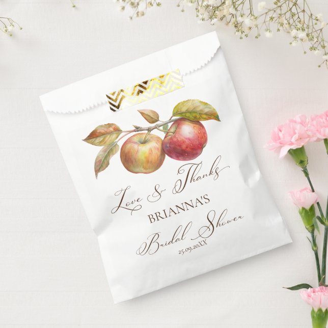 Appley ever after apple fall bridal shower favour bags (Sealed)