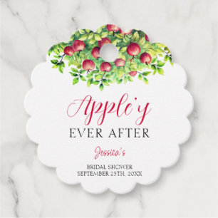 Appley Ever After Apple Fall Bridal Shower  Favour Tags