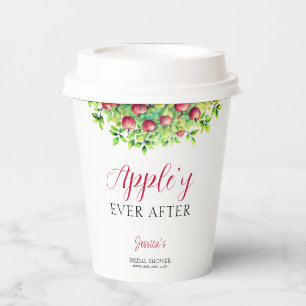 Appley Ever After Apple Fall Bridal Shower  Paper Cups
