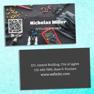Appliance Repair QR Code Business Card