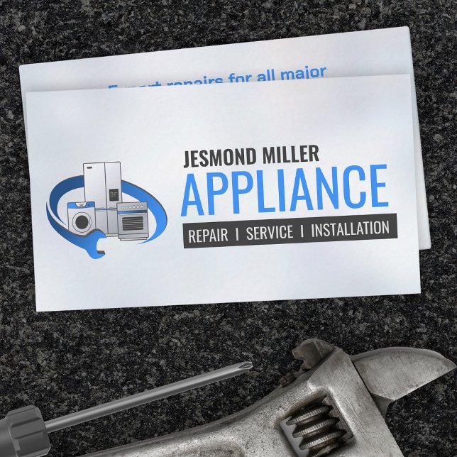 Appliance Repair Services Business Card (Creator Uploaded)