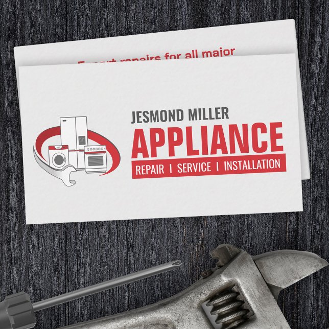 Appliance Repair Services Business Card (Creator Uploaded)