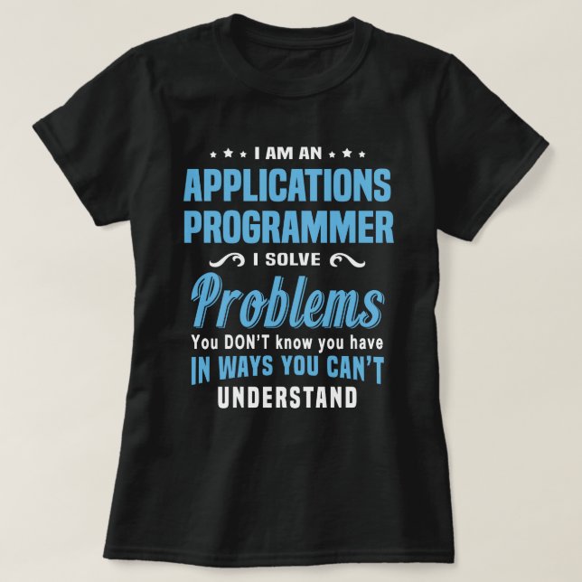 Applications Programmer T-Shirt (Design Front)