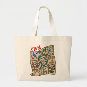 Applique Story Quilt - Personalised Large Tote Bag