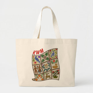 Applique Story Quilt - Personalised Large Tote Bag