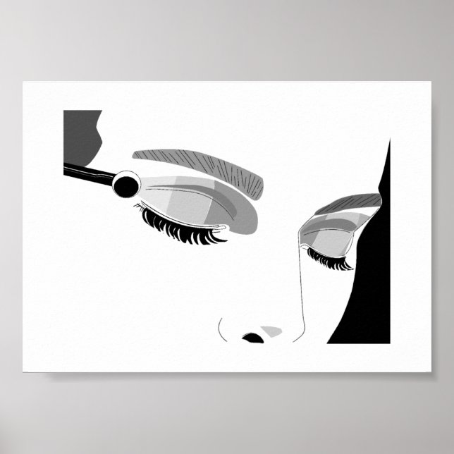 Applying Make Up Poster (Front)