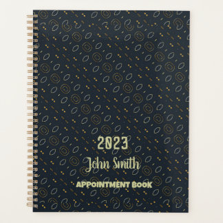 Appointment Book 2023, Grey With Gold Planner