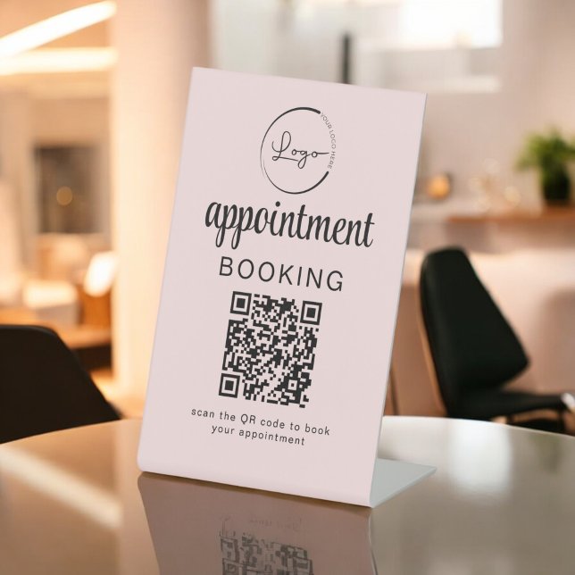 Appointment Booking QR Code Business Pedestal Sign (Creator Uploaded)