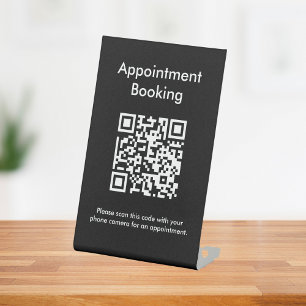 Appointment Booking QR Code Pedestal Sign