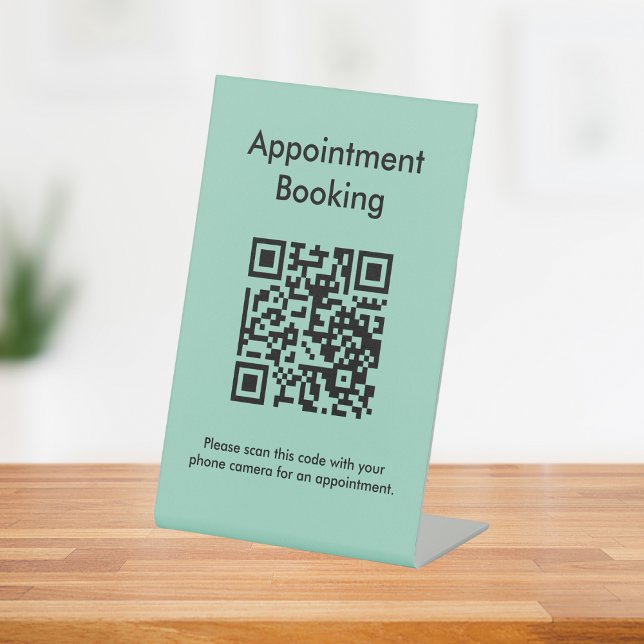 Appointment Booking QR Code Pedestal Sign (Creator Uploaded)