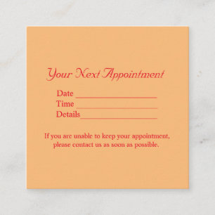 Appointment Card