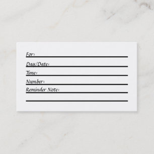 Appointment Card (hay)