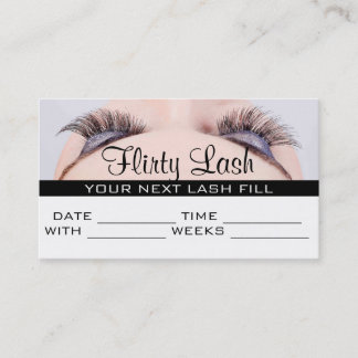 Appointment Card MakeUp Lash Extensions Salon
