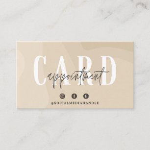 Appointment Card Template, Modern Appt Card Design