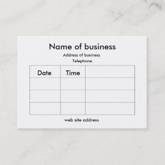 Appointment card - thumbs up