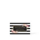 Appointment Card Vintage Beauty Salon Gold Floral