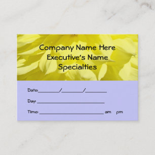 Appointment Cards custom Business Cards Dates