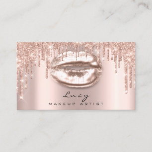 Appointment Drips Lips Glitter Drips Spark Makeup Card