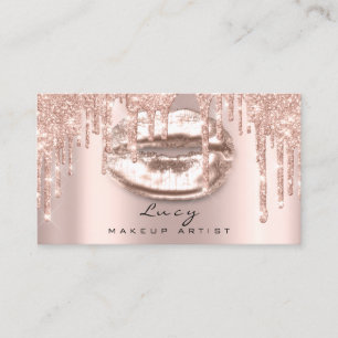 Appointment Drips Lips Glitter Drips Spark Makeup Card