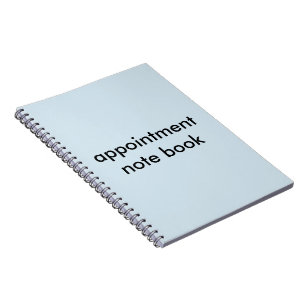 appointment note book