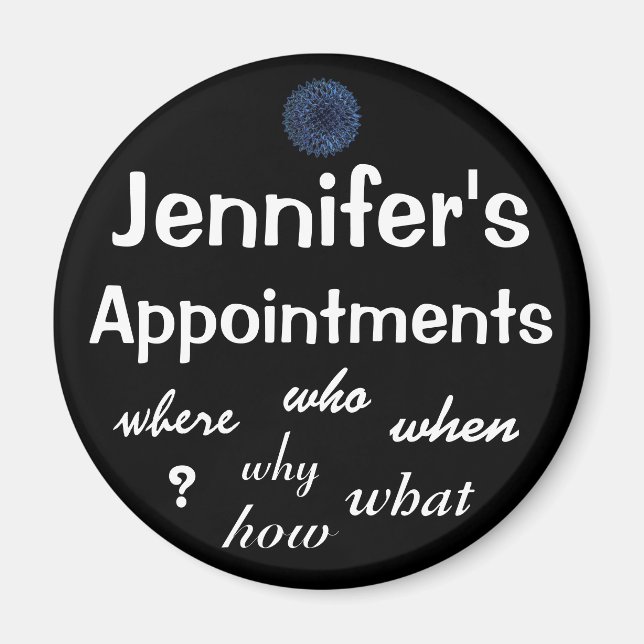 Appointment Reminder - Customisable Magnet (Front)