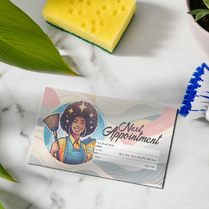 Appointment Reminder House Cleaning Housekeeping Business Card