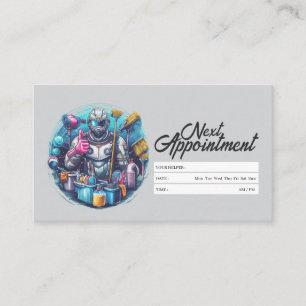 Appointment Reminder House Cleaning Housekeeping Business Card