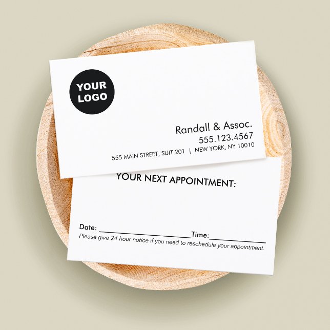 Appointment Reminder Logo Card (Creator Uploaded)