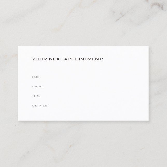 Appointment Reminder Medical Doctor Therapist (Front)
