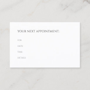 Appointment Reminder Modern Minimalist Template