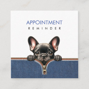 Appointment Reminder pet goomer & Pet care Square Business Card