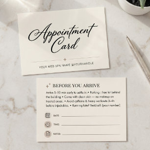 Appointment Reminder Taupe Minimal Spa Beautician