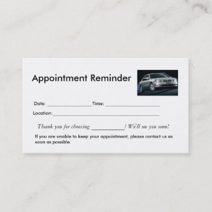 Appointment Reminders Card