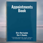 Appointments Book for Businesses Planner<br><div class="desc">Appointments Book. Book for a company or business organisation to record Appointments. Blue colour.</div>