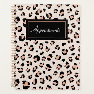 APPOINTMENTS PLANNER LEOPARD PRINT
