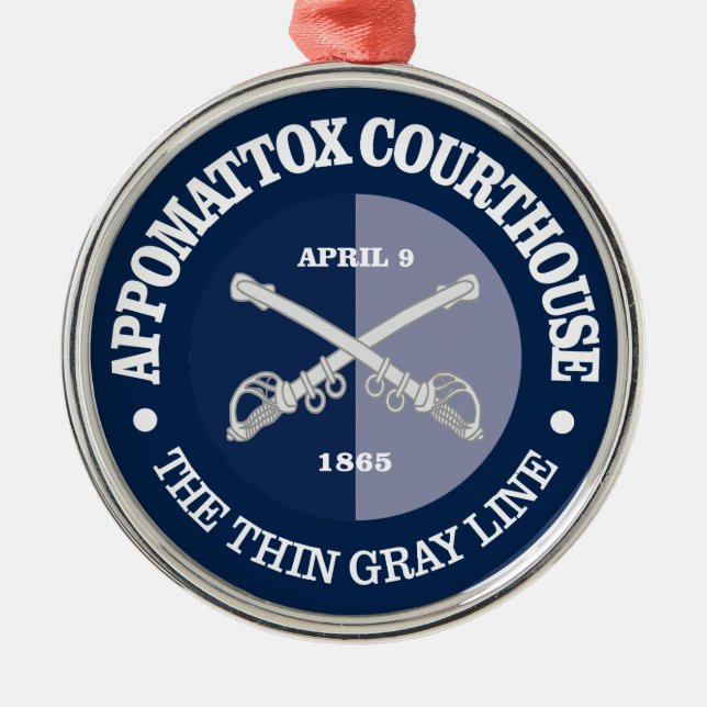 Appomattoc Courthouse (B&G) Metal Tree Decoration (Front)