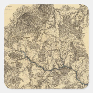 Appomattox Court House, Virginia Square Sticker