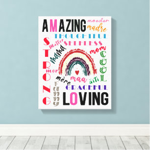 Appreciate Special Mum On Valentine's Day With  Canvas Print