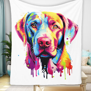 Appreciate the Little Things - Black Labrador Fleece Blanket