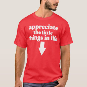 Appreciate The Little Things in Life Arrow Funny A T-Shirt