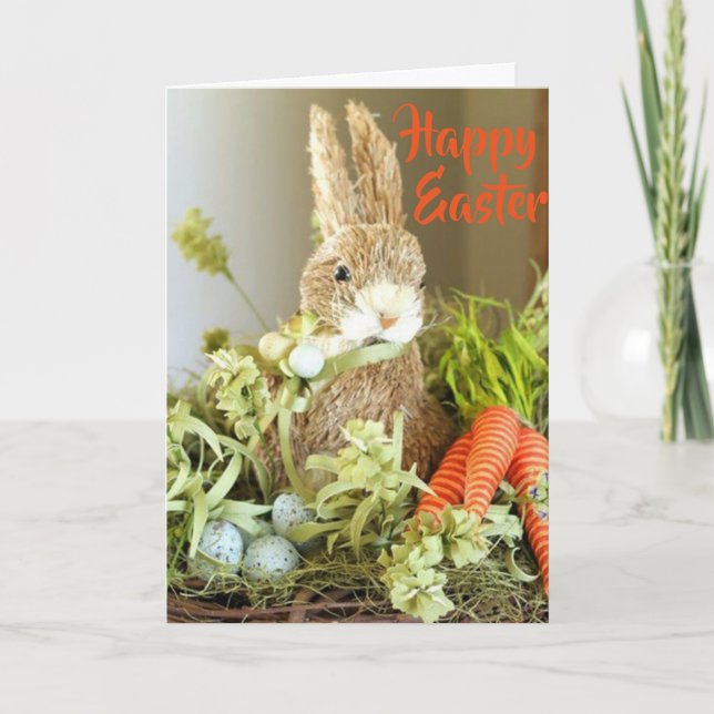 ***APPRECIATE YOU*** HAPPY EASTER CARD WITH BUNNY (Front)