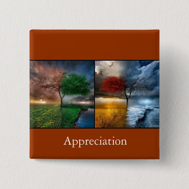 Appreciation 15 Cm Square Badge (Front)