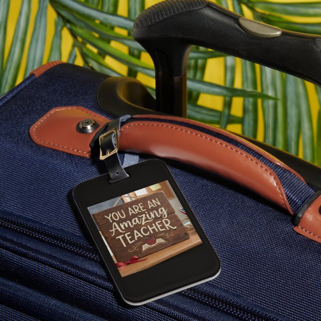 Appreciation for teachers luggage tag (Front Insitu 1)