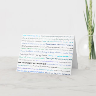 Appreciation series - Thank you dad for... Card
