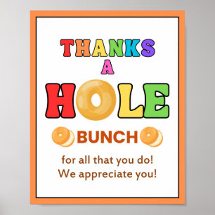 Appreciation Week Sign, Staff Appreciation Poster
