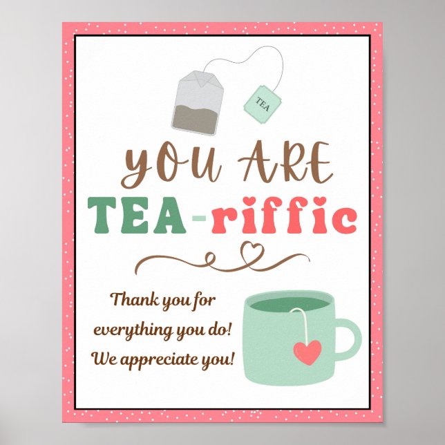 Appreciation Week Sign, Staff Appreciation Sign - (Front)