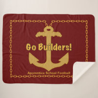 Apprentice School “Go Builders” Sherpa Blanket