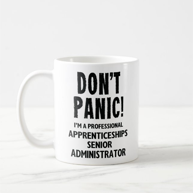 Apprenticeships Senior Administrator Coffee Mug (Left)